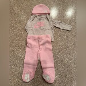 Nike Pink and Creme Set for Baby Girl
